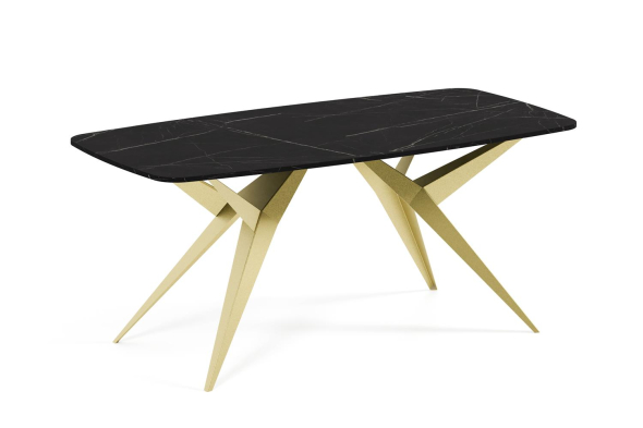 Stół AXIS 180 – owalny stół rozkładany 90x180-256 cm styl industrialny